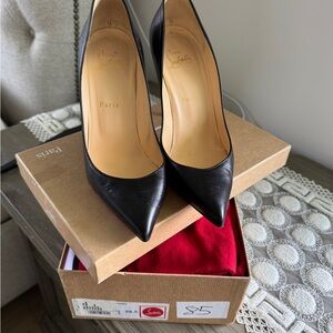 Christian Louboutin Black Patent Leather Stiletto Heels